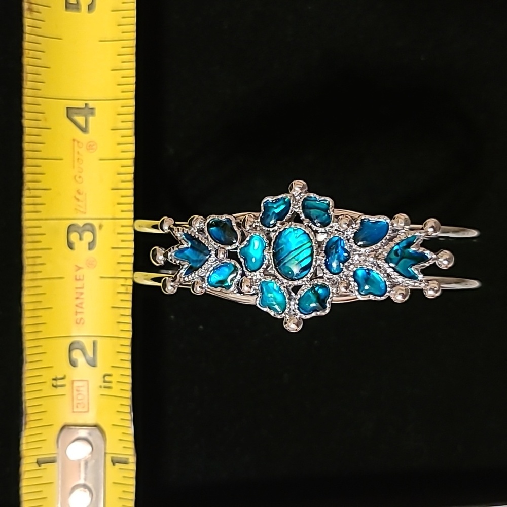 Abalone bangle bracelet - Picture 6 of 6